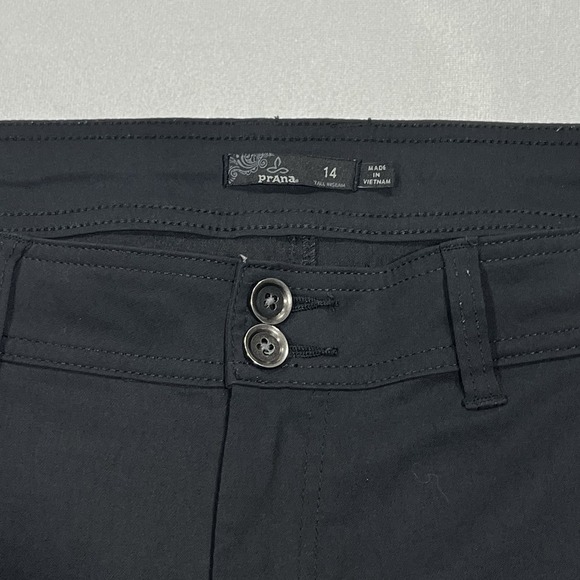 Prana‎ Pants Womens Black Chino Performance Roll Up Hiking Outdoor Sz 14 (36X31) - Picture 6 of 14